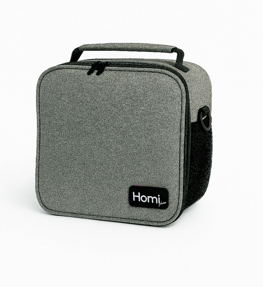 Homi Plus Thermal Bag 7 L  with a Side Mesh Pocket- Gray
