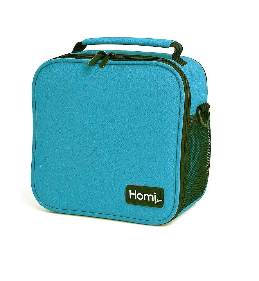 Homi Plus Thermal Bag  7 L  with a Side Mesh Pocket- Turquoise