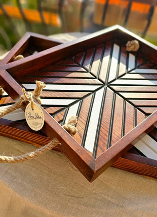 Pura Vida Boho Tray Set of 2