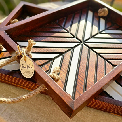 Pura Vida Boho Tray Set of 2