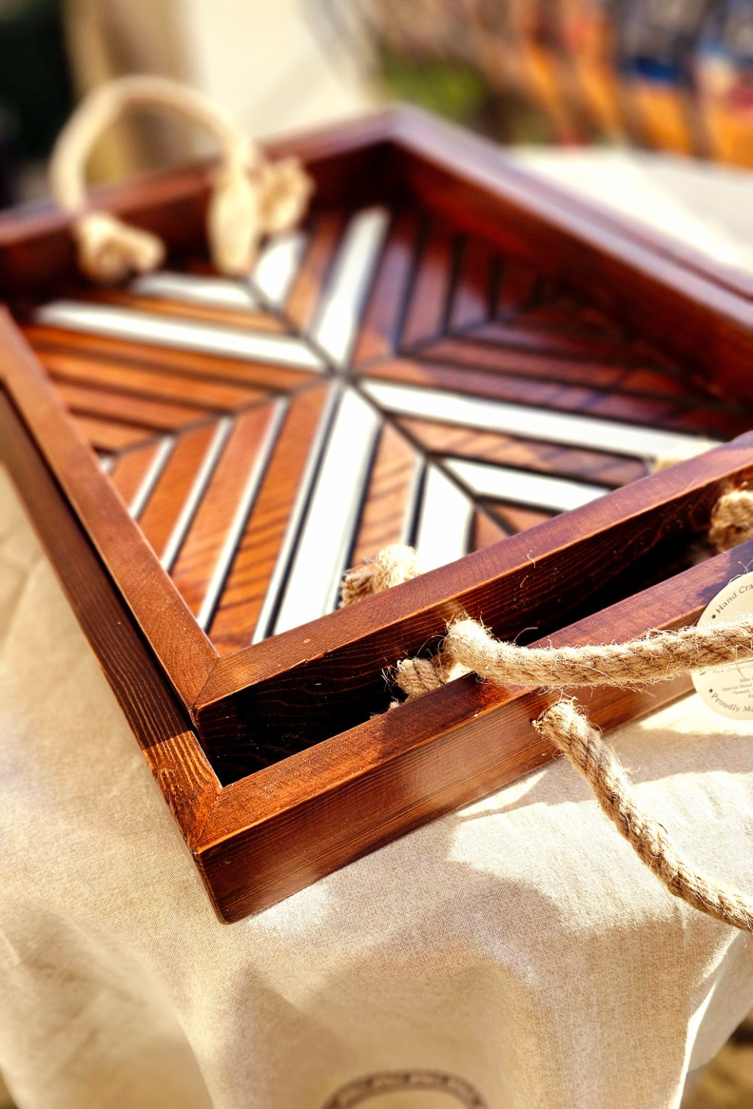 Pura Vida Boho Tray Set of 2