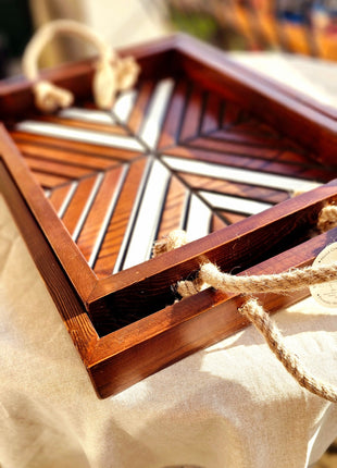 Pura Vida Boho Tray Set of 2