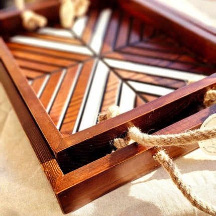 Pura Vida Boho Tray Set of 2