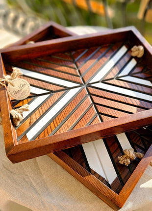 Pura Vida Boho Tray Set of 2