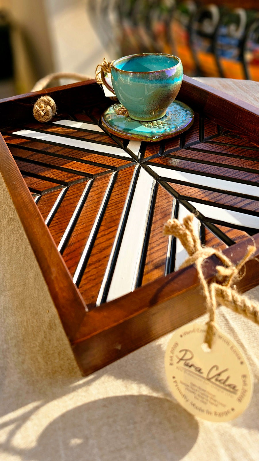 Pura Vida Boho Tray Set of 2