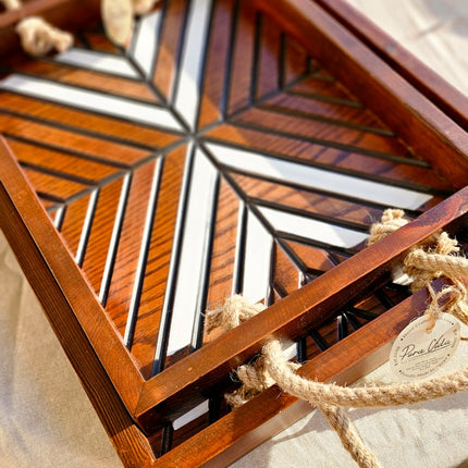 Pura Vida Boho Tray Set of 2