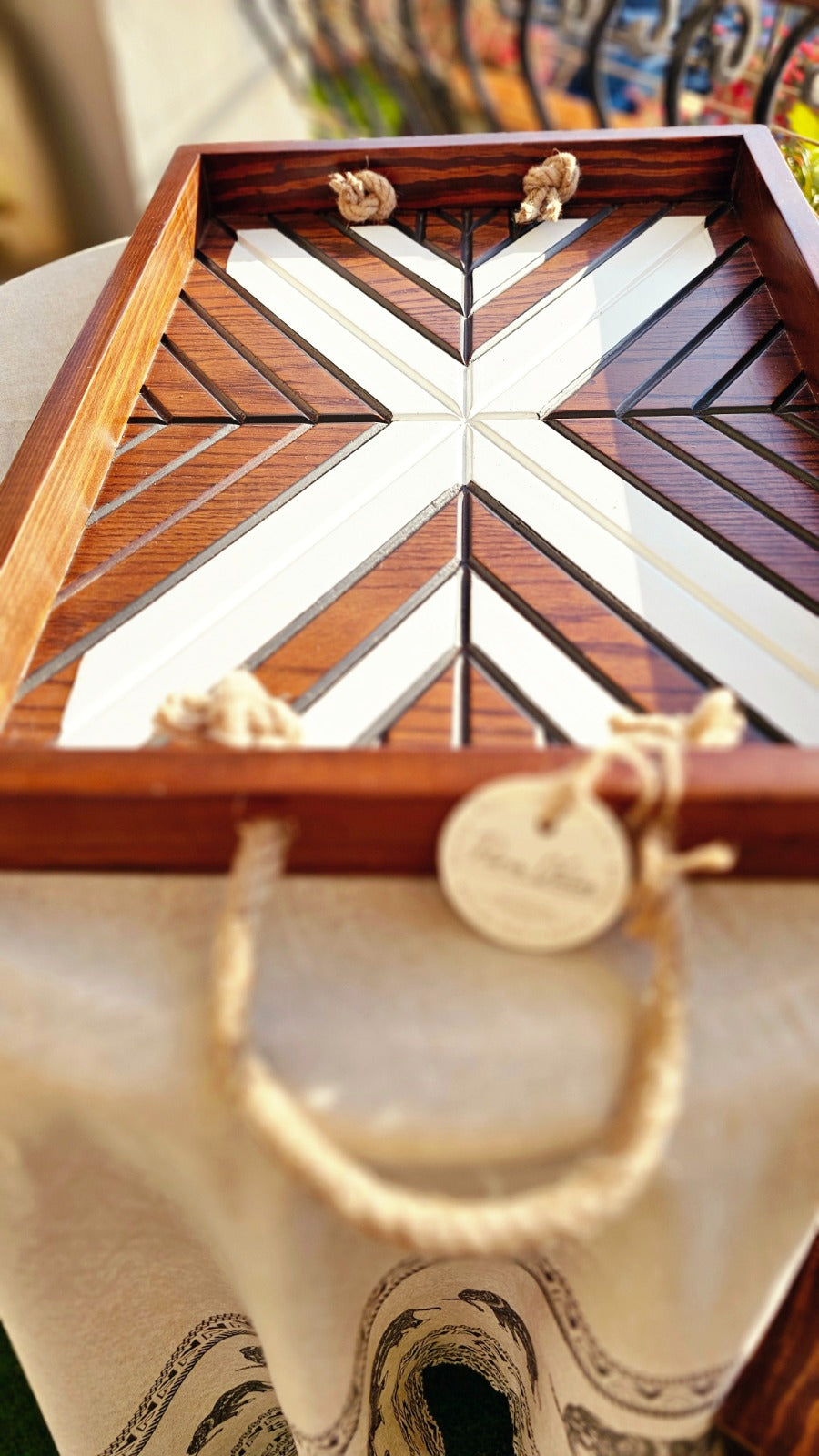 Pura Vida Boho Tray Set of 2