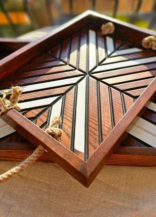 Pura Vida Boho Tray Set of 2