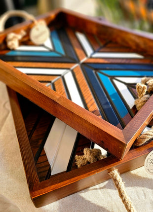 Pura Vida Boho Tray Set of 2