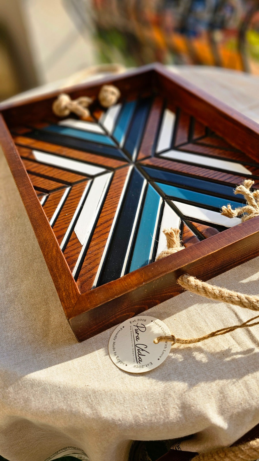 Pura Vida Boho Tray Set of 2