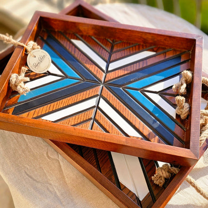 Pura Vida Boho Tray Set of 2