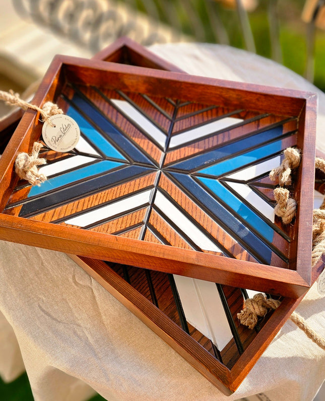 Pura Vida Boho Tray Set of 2