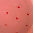 Piece of Sara Pink Hearts Plate (Food Safe)