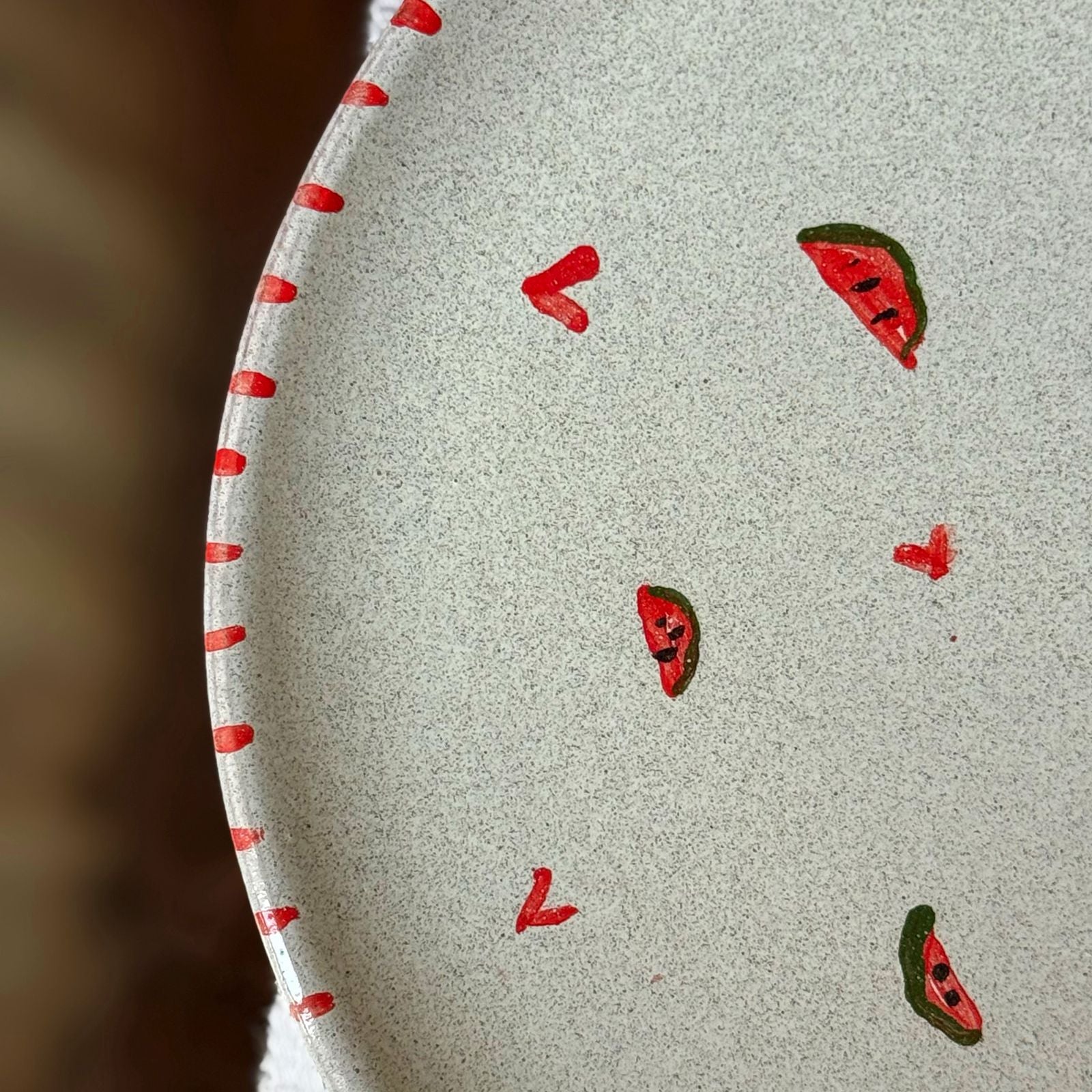 Piece of Sara Hearts Plate (Food Safe)