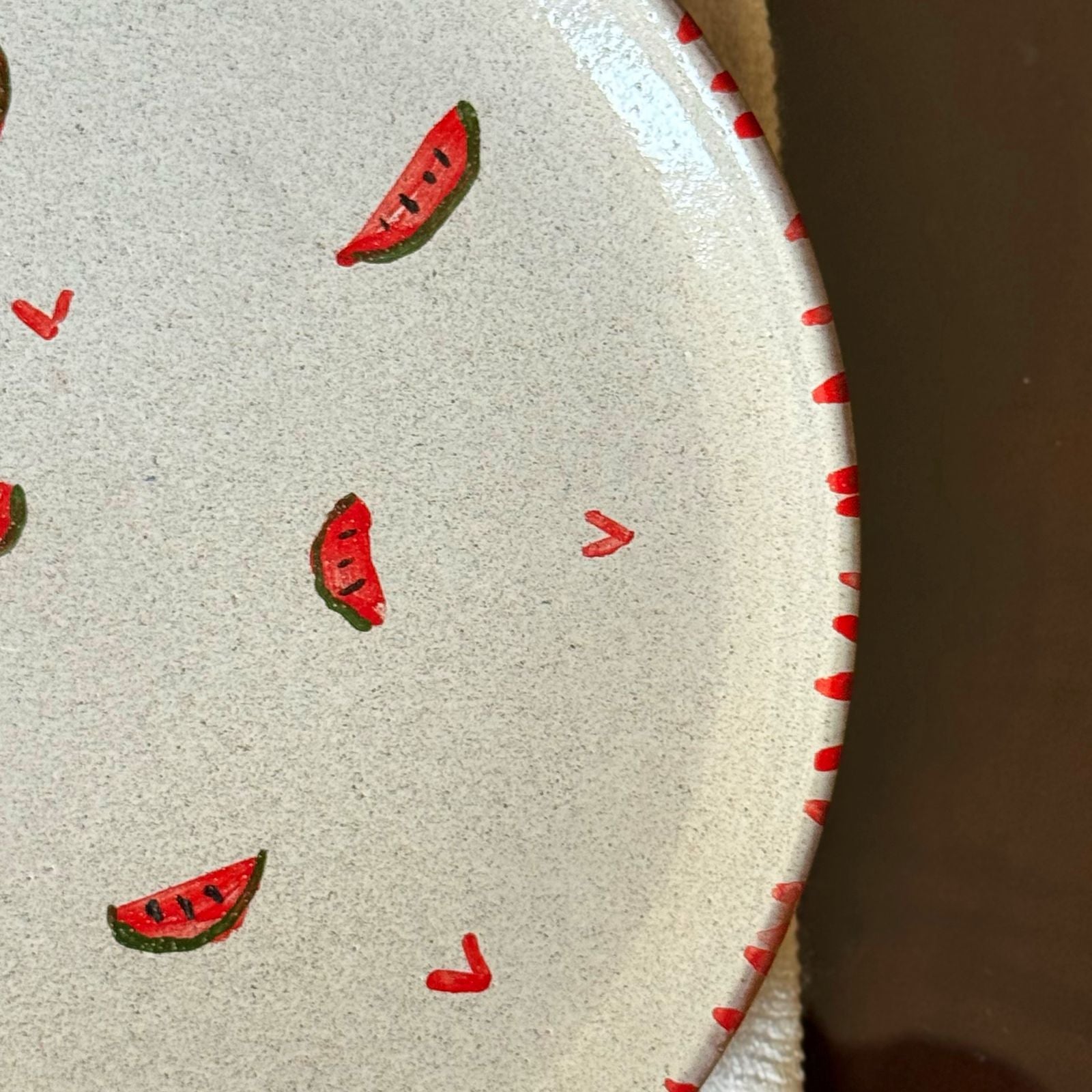 Piece of Sara Hearts Plate (Food Safe)