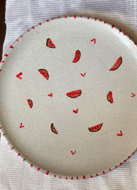 Piece of Sara Hearts Plate (Food Safe)