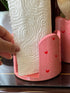 Piece of Sara Pink Hearts Tissue Holder