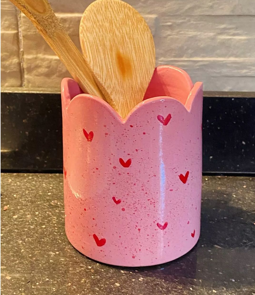 Piece of Sara Pink Hearts Holder
