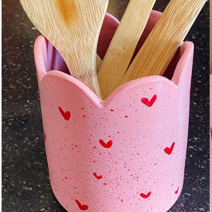 Piece of Sara Pink Hearts Holder