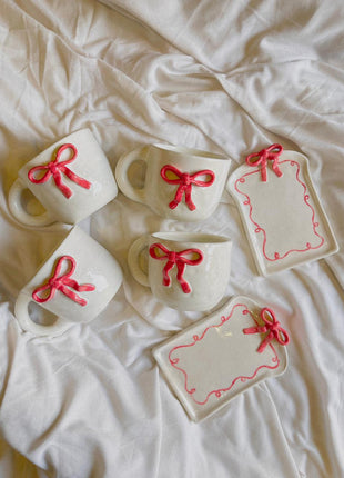 Terratale Bow Mug & Tray Set