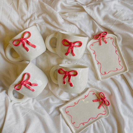 Terratale Bow Mug & Tray Set