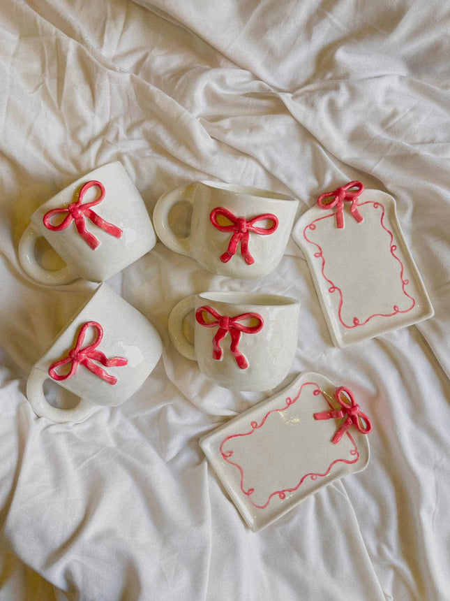 Terratale Bow Mug & Tray Set
