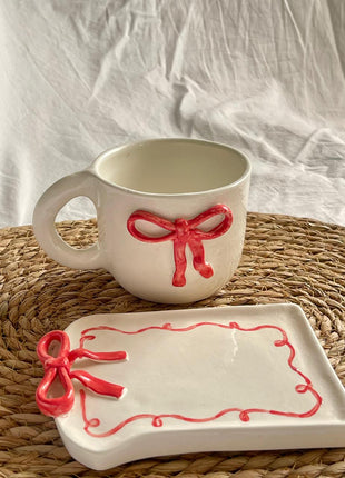 Terratale Bow Mug & Tray Set
