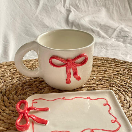 Terratale Bow Mug & Tray Set