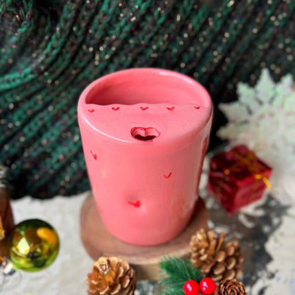 Piece of Sara Pink Hearts Tumbler