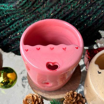 Piece of Sara Pink Hearts Tumbler