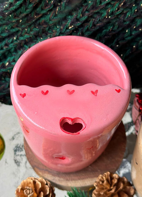 Piece of Sara Pink Hearts Tumbler