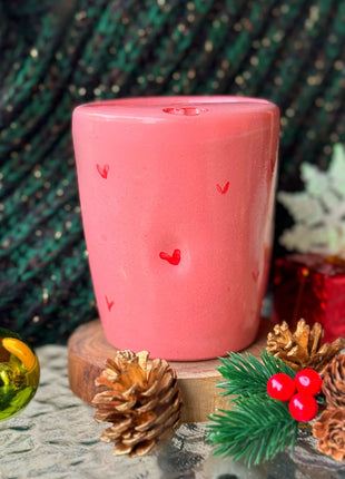 Piece of Sara Pink Hearts Tumbler