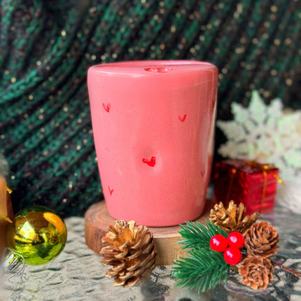 Piece of Sara Pink Hearts Tumbler