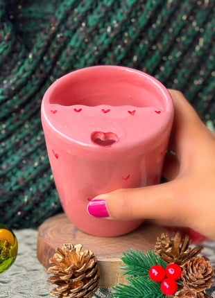 Piece of Sara Pink Hearts Tumbler