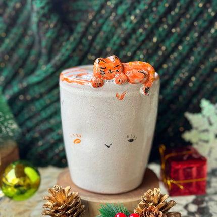 Piece of Sara Michmich Kitty Tumbler