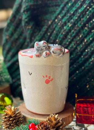 Piece of Sara Grey Kitty Tumbler