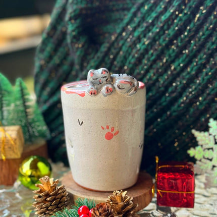 Piece of Sara Grey Kitty Tumbler