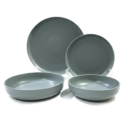 Tulu Granulated Matt Green 24 Pc Dinner Set