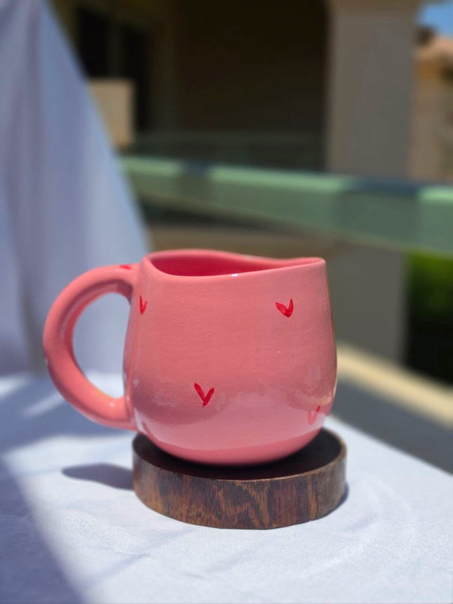 Piece of Sara Pink Hearts Mug