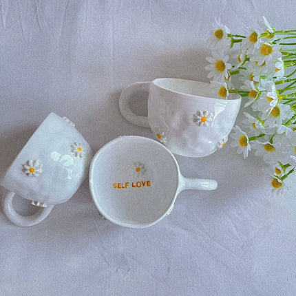 Terratale White Daises Mug 🌼
