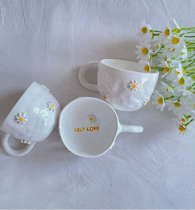 Terratale White Daises Mug 🌼