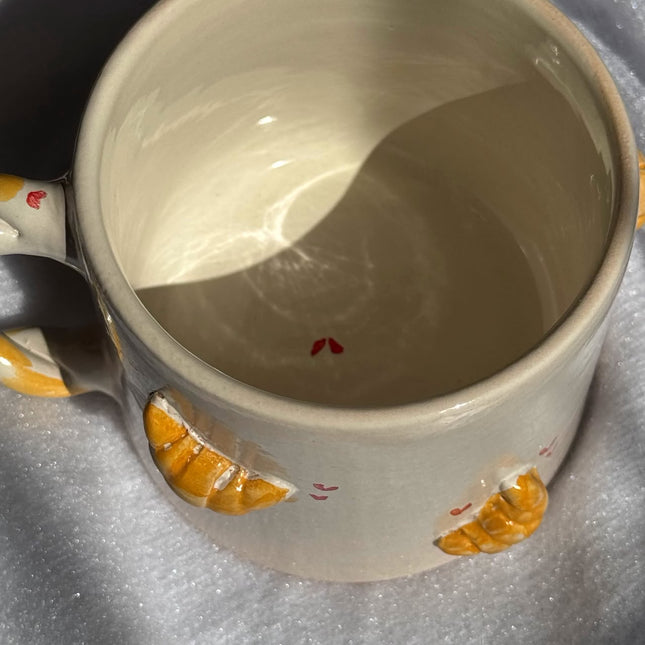Piece of Sara Morning Croissant Mug