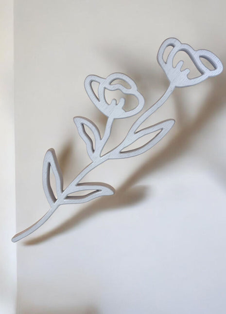 The Words Co Flower Shape White