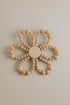 The Words Co Wooden Bead Flower Wall Hanging