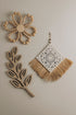 The Words Co Wooden Bead Flower Wall Hanging