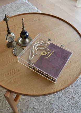 Zee Designs Plexi Glass X-Large Clear Calligraphy Mother’s Day Qur’an Box