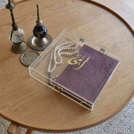 Zee Designs Plexi Glass X-Large Clear Calligraphy Mother’s Day Qur’an Box
