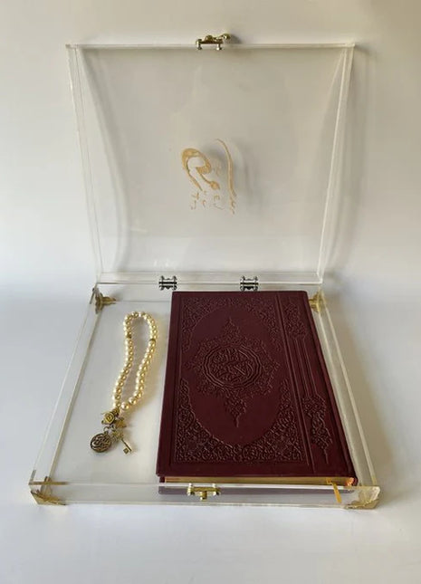 Zee Designs Plexi Glass X-Large Clear Calligraphy Mother’s Day Qur’an Box