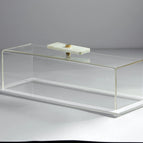 White Frame with White Marble Knob