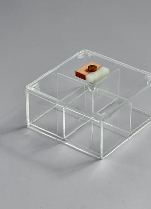 Zee Designs Plexiglass Resin Squared Box